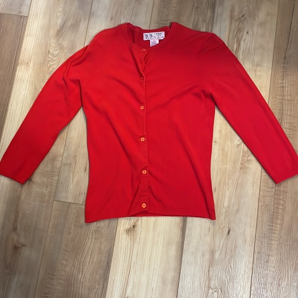 B B’s closet sweater Cardigan women’s size S small Vintage red - Picture 12 of 15